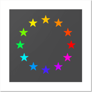 European Flag Stars Posters and Art